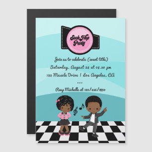 Convite Festa Sock Hop