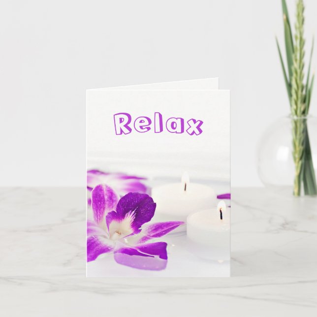 Convite Festa Spa com Orquídeas (Frente)