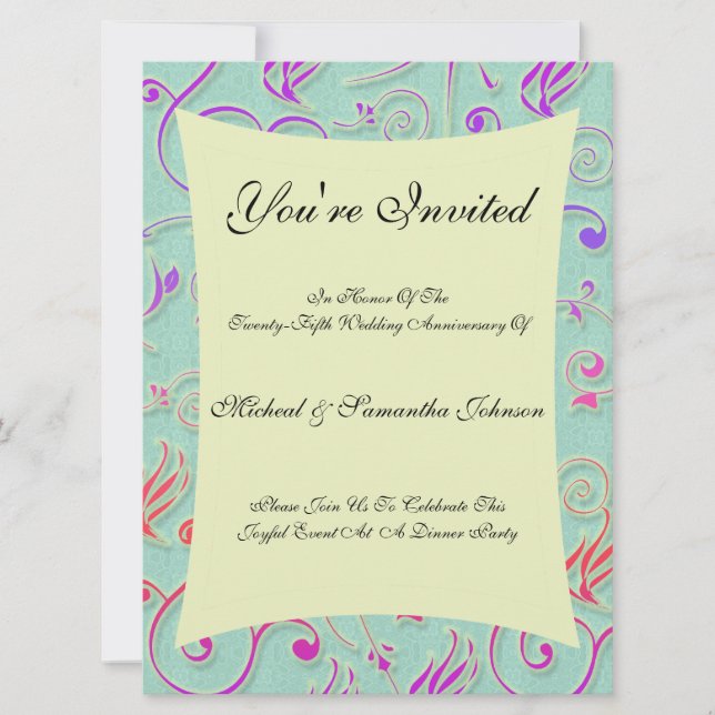 Convite Festivo Confetti do Partido do Aniversário (Frente)