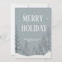 Convite Festivo de Férias de Feliz