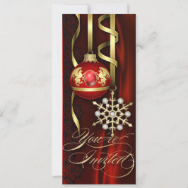 Convite festivo vermelho do feriado do jubileu