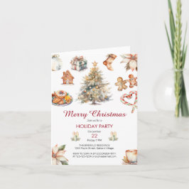 Convite Festivo Watercolor, Festa de Natal