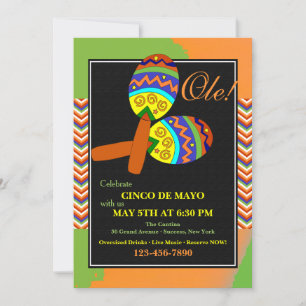 Convite Fiesta Maracas