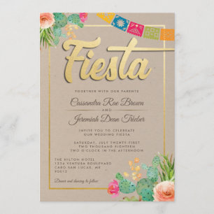 Convite Fiesta Wedding