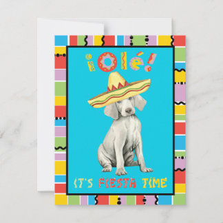 Convite Fiesta Weimaraner