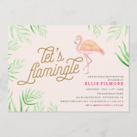 CONVITE FLAMINGO DE CHÁ DE FRALDAS vamos FLAMINGLE