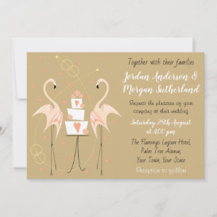 Convite Flamingo Wedding Lansdcape