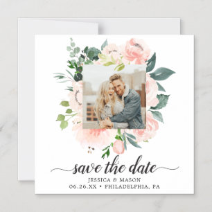 Convite Fleur Jolie Floral Weding The Date Magnets