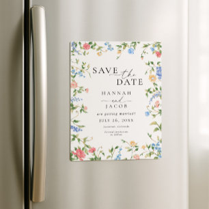 Convite Flor de Campo Elegante Floral Casamento Salve a Da