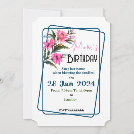 Convite Flor de Rosa