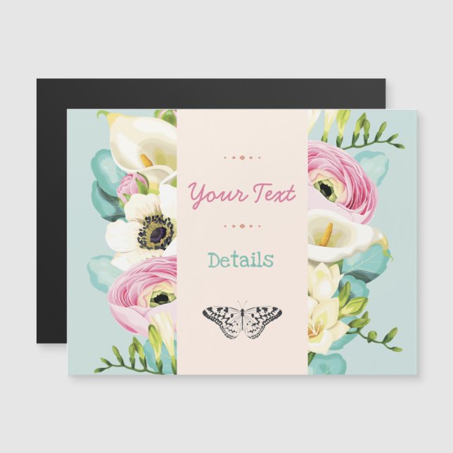 Convite Floral (Frente/Verso)