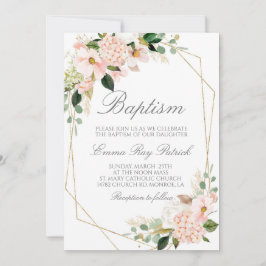Convite Floral Baptism
