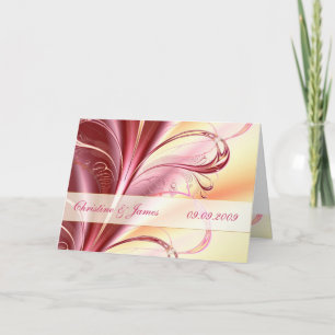 Convite Floral beauty, Wedding invitation card