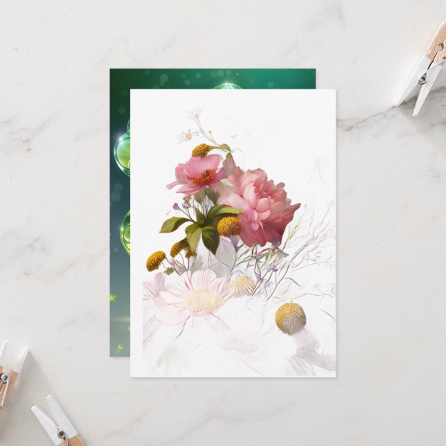 Convite Floral Bonito (Frente/Verso In Situ)