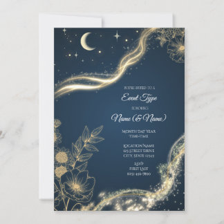 Convite Floral Celestial