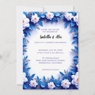 Convite Floral de Casamento