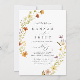 Convite Floral de Casamento Boho