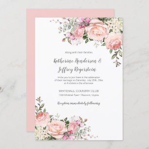 Convite Floral De Casamento Floral De Cor Verde Ro