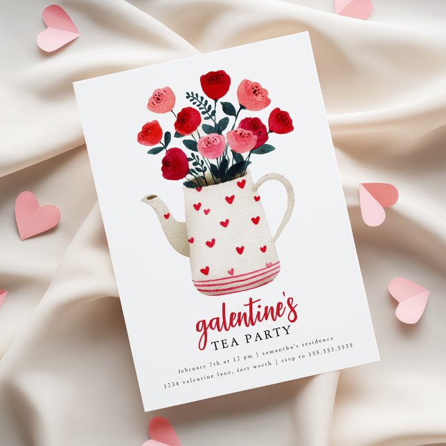 Convite Floral de Chácara do Galentine's (Criador carregado)