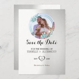 Convite Floral de Foto Personalizado