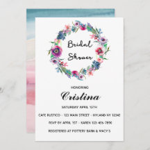 Convite Floral de Vias Multicores