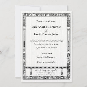 Convite floral do casamento de RSVP com sentidos