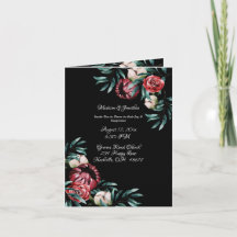 Floral Greenery Elegante Chic Script Name Wedding