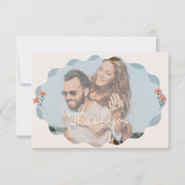 Convite Floral Jouful - Obrigado Cartões