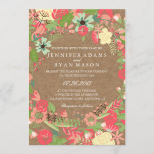 CONVITE FLORAL MODERNO