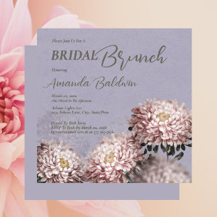 Convite Floral para Brunch de Noiva