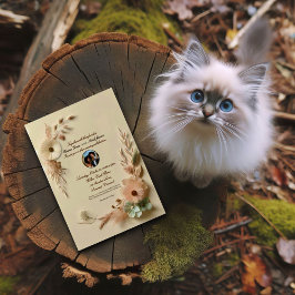 Convite Floral Russo Elegante