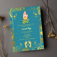 Convite Floral Shree Laxmi Puja