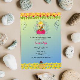 Convite Floral Shree Laxmi Puja