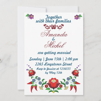 Convite Floral Tradicional Húngaro