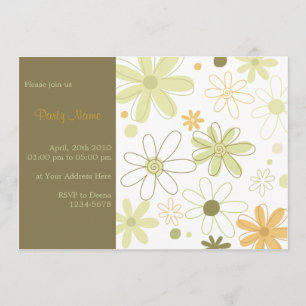 Convite Floral Verde