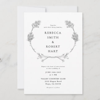 Convite Floral Wreath 02