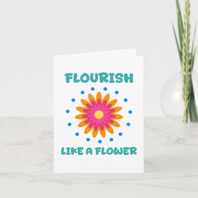 Convite Florece como una flor (Frente)