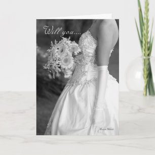 Convite Flower Girl, will you be my Flowergirl black an