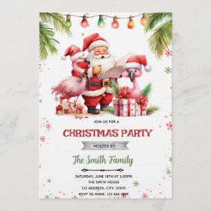 Convite fofo de natal em julho