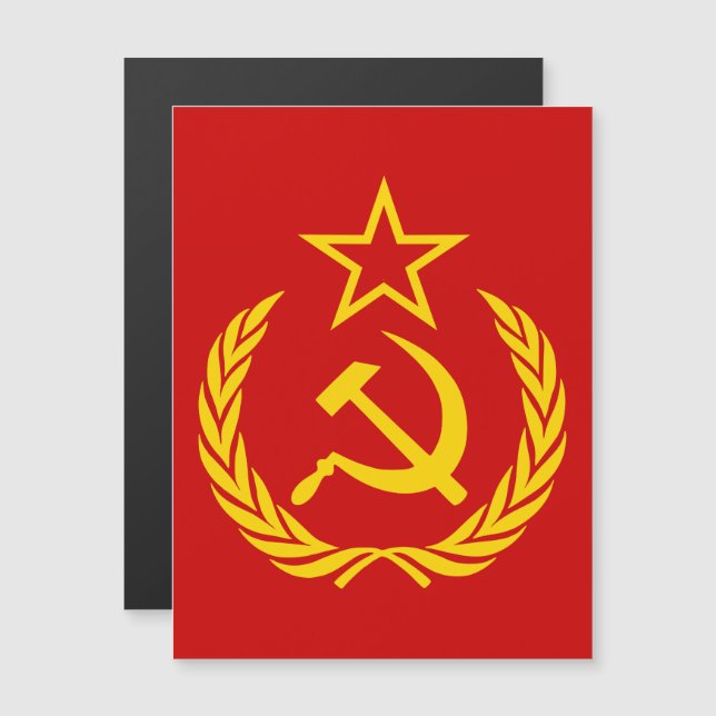 Convite Foice e Martelo, URSS, CCCP, Comunismo (Frente/Verso)