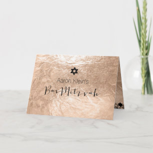 Convite Folha de na moda do bar PixDezines mitzvah/faux