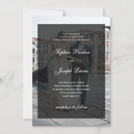 Convite Formal Classic and Dark Overlay | Photo Wedding