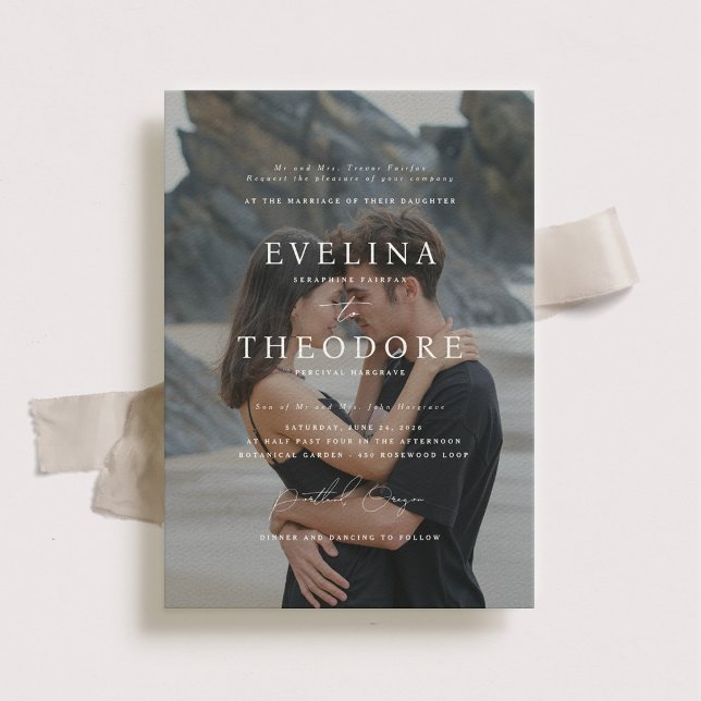 Convite Formal De Casamento De Fotos Parker (Criador carregado)