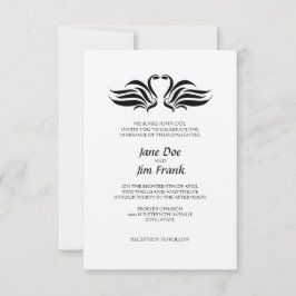 Convite Formal de Casamento dos Cisnes