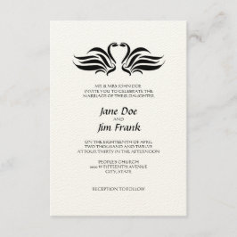 Convite Formal de Casamento dos Cisnes