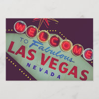 Convite Formal De Casamento Único De Las Vegas