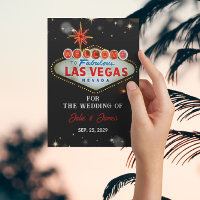 Convite Formal De Casamento Único De Las Vegas