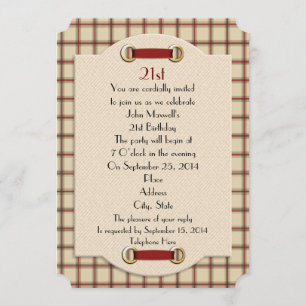 convite formal do aniversário de 21 anos para o ho