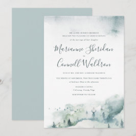 Convite Formal para Casamento de Script Formal de 