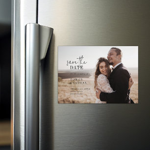 Convite Foto Chic Moderna Salva a Data